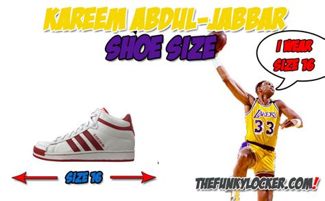 kareem abdul jabbar shoe size